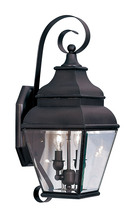  2591-07 - 2 Light Bronze Outdoor Wall Lantern