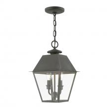  27217-61 - 2 Light Charcoal Outdoor Medium Pendant Lantern