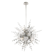  40076-05 - 6 Lt Polished Chrome Pendant Chandelier