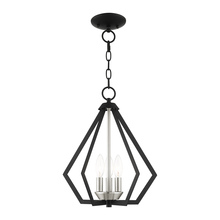  40923-04 - 3 Lt Black Chandelier