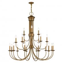  42688-48 - 21 Light Antique Gold Leaf Extra Large Chandelier