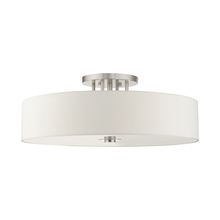  45798-91 - 6 Lt Brushed Nickel Semi Flush