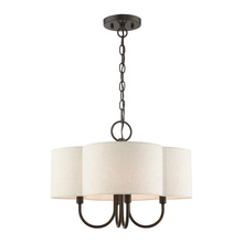 Livex Lighting 45806-92 - 4 Lt English Bronze  Chandelier