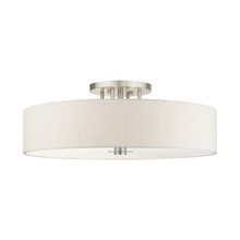  45848-91 - 6 Lt Brushed Nickel Semi Flush