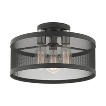  46218-04 - 3 Lt Black Semi Flush Mount