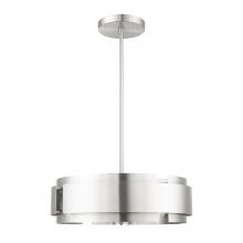  49414-91 - 5 Lt Brushed Nickel Pendant Chandelier