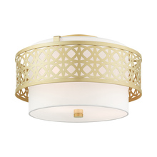  49863-33 - 3 Lt Soft Gold Semi Flush