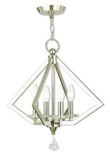  50664-35 - 4 Light Polished Nickel Mini Chandelier