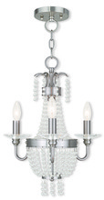  51843-91 - 3 Light BN Mini Chandelier/Ceiling Mount