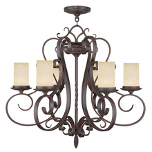  5486-58 - 6 Light Imperial Bronze Chandelier