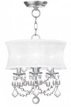  6303-91 - 3 Light BN Mini Chandelier/Ceiling Mount