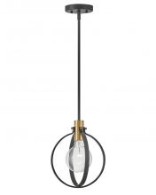  83037BK - Small Single Light Pendant