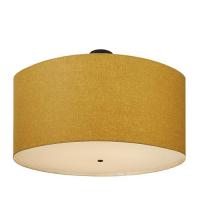  117334 - 48"W Cilindro Beige Textrene Semi-Flushmount