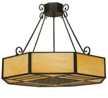  123525 - 32.25"W Lakeside Octagon Semi-Flushmount