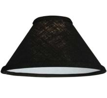  136239 - 9.25"W X 5"H Faille Black Fabric Shade