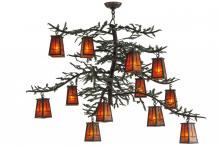  143845 - 53"W Pine Branch Valley View 12 LT Chandelier