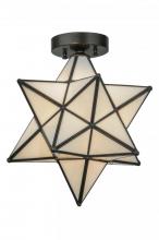  148882 - 12"W Moravian Star White Flushmount