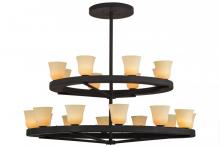  156086 - 75"W Loxley Piedmont 20 LT Two Tier Chandelier