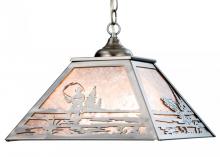  15674 - 16"Sq Fly Fishing Creek Pendant