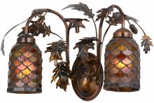  157211 - 20"W Oak Leaf & Acorn 2 LT Wall Sconce