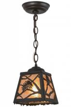  157564 - 6"Sq Spruce Pine Mini Pendant