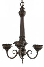  158699 - 14"W Mahogany Bronze 3 LT Chandelier Hardware