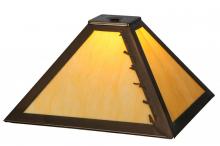  161569 - 12" Square Leaf Edge Shade