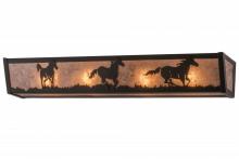  165969 - 30" Wide Running Horses Vanity Light