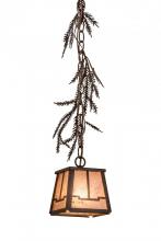  172854 - 5.5"Sq Pine Branch Valley View Mini Pendant