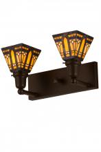  180978 - 17"W Sierra Prairie Mission 2 LT Wall Sconce