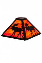  187273 - 13" Square Lone Moose Shade