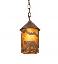  202429 - 6" Wide Lone Bear Northwoods Mini Pendant