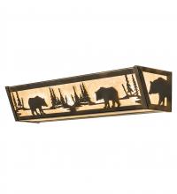  241273 - 24" Wide Bear at Lake Vanity Light