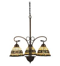  27421 - 24"W Tiffany Roman 3 LT Chandelier.613