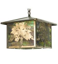  29274 - 12"Sq Oak Tree Lantern Pendant