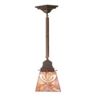 Meyda Blue 49134 - 5"Sq Glasgow Bungalow Mini Pendant