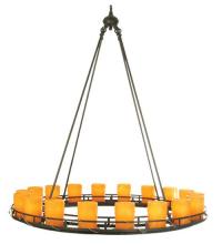  73483 - 48"W Barbury Barbed Wire 18 LT Chandelier