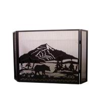  79796 - 49.5"W X 30"H Bear Creek Fireplace Screen