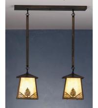  82140 - 24" Long Mountain Pine 2 Light Island Pendant