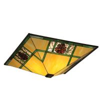  98531 - 26"Sq Pinecone Ridge W/Hooks Shade