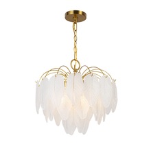  AC11780BR - Alessia Collection 4-Light Chandelier Brushed Brass