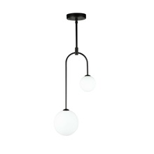  AC6652BK - Comet 2 Light Pendant