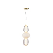  AC6702BR - Cyra Collection 1-Light Triple Shade Pendant Brass