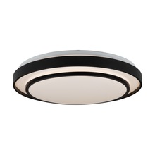  AC7403BK - Aziza Collection 1-Light 19" Flush Mount Black