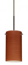  1BT-4404CH-LED-BR-L - Besa Stilo 7 LED Pendant Cherry Bronze 1x9W LED, 15Ft. Cord