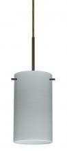  1BT-4404KR-LED-BR-L - Besa Stilo 7 LED Pendant Chalk Bronze 1x9W LED, 15Ft. Cord