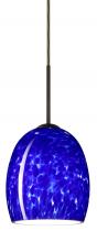  1JC-169786-BR-L - Besa Lucia Pendant Bronze Blue Cloud 1x75W Medium Base, 15Ft. Cord