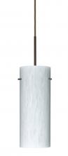  1JC-412319-BR-L - Besa Stilo 10 Pendant Bronze Carrera 1x100W Medium Base, 15Ft. Cord