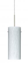  1JC-412319-SN-L - Besa Stilo 10 Pendant Satin Nickel Carrera 1x100W Medium Base, 15Ft. Cord