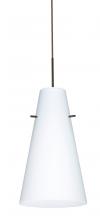  1JC-412407-BR-L - Besa Cierro Pendant Bronze Opal Matte 1x100W Medium Base, 15Ft. Cord